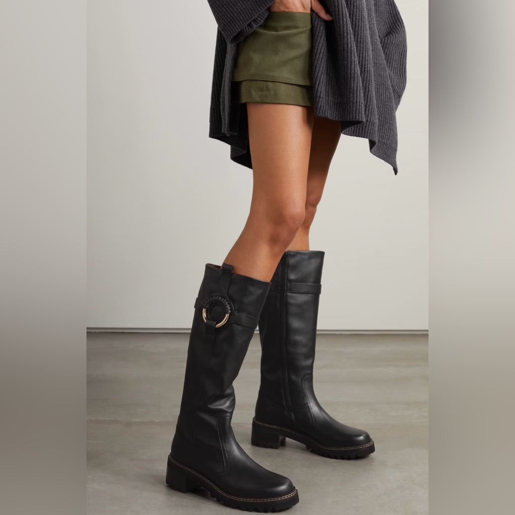 New See By Chloe Hana Knee High Boots Size 39